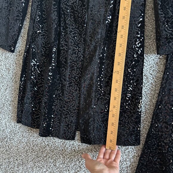 Soft Surroundings Womens Sz Small Black Sequin Jacket & Pants Set - Picture 5 of 14